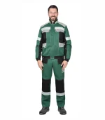 Костюм Полином с п/к, зеленый/черный