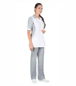 Костюм Иона женский, белый с серым