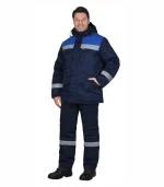 Костюм Рост-Норд с п/к, синий/васильковый (тк. смесовая) — изображение 2