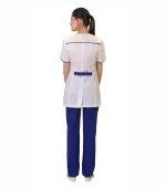 Костюм Белла женский, белый с васильковым — изображение 2