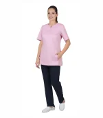 Костюм Валерия женский, розовый с темно-синим