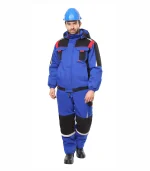 Костюм Стан с п/к, васильковый/черный — изображение 3