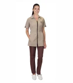 Костюм Лира женский, бежевый с шоколадным