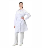 Халат Валенсия женский, белый (ХАССП)