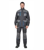 Костюм Двин с п/к, серый/св.серый — изображение 3