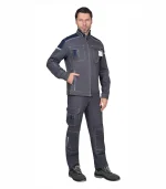 Костюм Джет с брюками, серый/синий — изображение 2