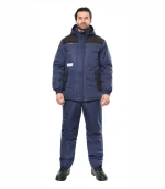 Костюм Комфорт с брюками, синий/черный — изображение 3