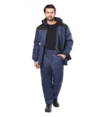 Костюм Комфорт с брюками, синий/черный