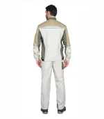 Костюм Каспий с п/к, молочный/оливковый — изображение 2