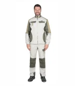 Костюм Каспий с п/к, молочный/оливковый — изображение 3