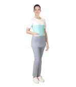 Костюм Риана женский, серый с бирюзовым