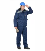 Костюм Профессионал с брюками, синий/серый — изображение 3