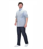 Блуза Венеция мужская, голубая