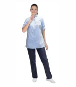 Блуза Венеция женская, голубая