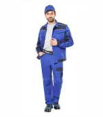 Костюм Престиж с брюками, васильковый/синий