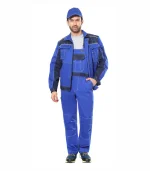 Костюм Престиж с п/к, васильковый/синий