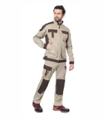 Костюм Джет-Браун с п/к, песочный/корчневый — изображение 3