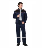 Костюм Практик с брюками, т.синий/черный