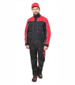 Костюм Агат с п/к, черный/красный — изображение 3