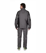 Костюм Цитрин с п/к, серый/черный — изображение 2