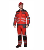 Костюм Атом с брюками, красный/серый — изображение 3