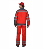 Костюм Атом с брюками, красный/серый — изображение 2