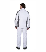 Костюм Цитрин с п/к, белый/серый — изображение 2