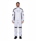 Костюм Цитрин с п/к, белый/серый — изображение 3
