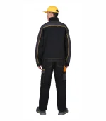 Костюм Агат с брюками, черный/серый — изображение 2