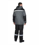 Костюм Комфорт СОП с брюками, серый/черный — изображение 2