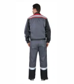 Костюм Виват с п/к, серый/красный — изображение 2