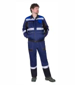 Костюм Виват с п/к, т.синий/васильковый