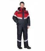 Костюм Навигатор МВО с п/к, серый/красный
