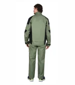 Костюм Цитрин с брюками, оливковый/черный — изображение 2