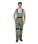 Костюм Цитрин с п/к, оливковый/черный — изображение 3