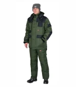 Костюм Беркут-Люкс с п/к, оливковый/черный