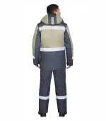 Костюм Паритет с брюками, серый/оливковый — изображение 2