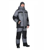 Костюм Арктика МВО с брюками, серый/черный