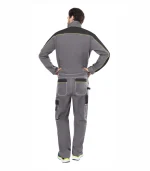 Костюм Агат с брюками, серый/черный — изображение 2