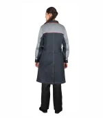 Халат женский Ирина, серый/св.серый — изображение 2