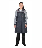 Халат женский Ирина, серый/св.серый