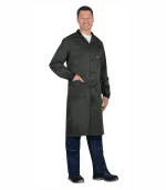 Халат Техник, серый/черный
