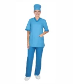 Костюм София женский, голубой с синим