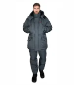 Костюм Горка зимний с брюками, серый