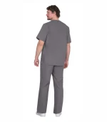 Костюм хирурга универсальный, серый — изображение 2