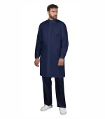 Халат Сицилия мужской, темно-синий (ХАССП)