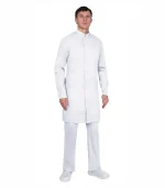 Халат Сицилия мужской, белый (ХАССП)