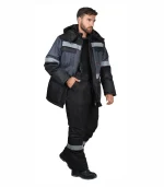 Костюм Терминал с брюками, серый/черный