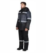 Костюм Терминал с брюками, серый/черный — изображение 3