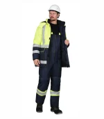 Костюм Терминал с п/к, лимонный/т.синий